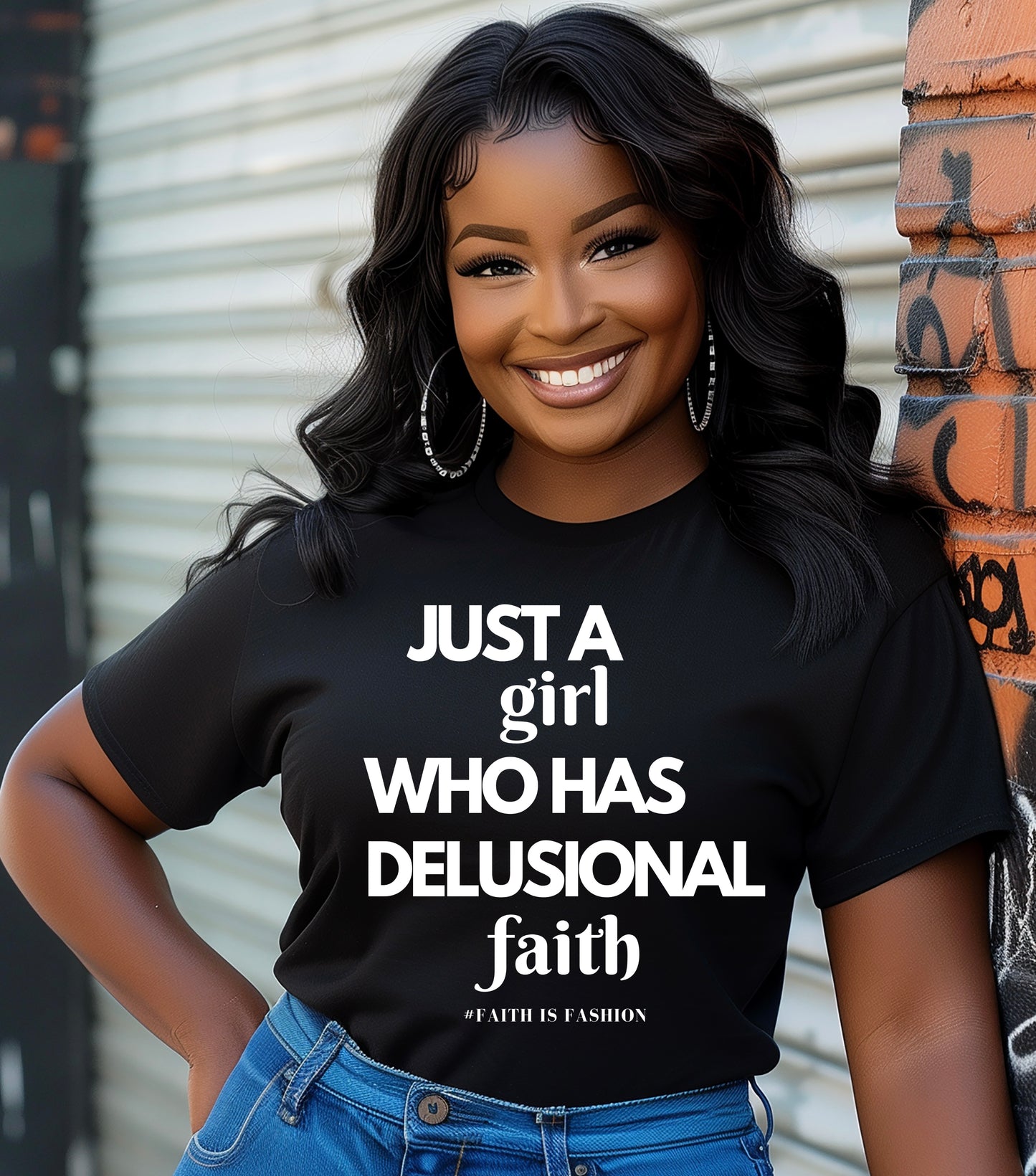 Just A Girl Who Has Delusional Faith-T-Shirt