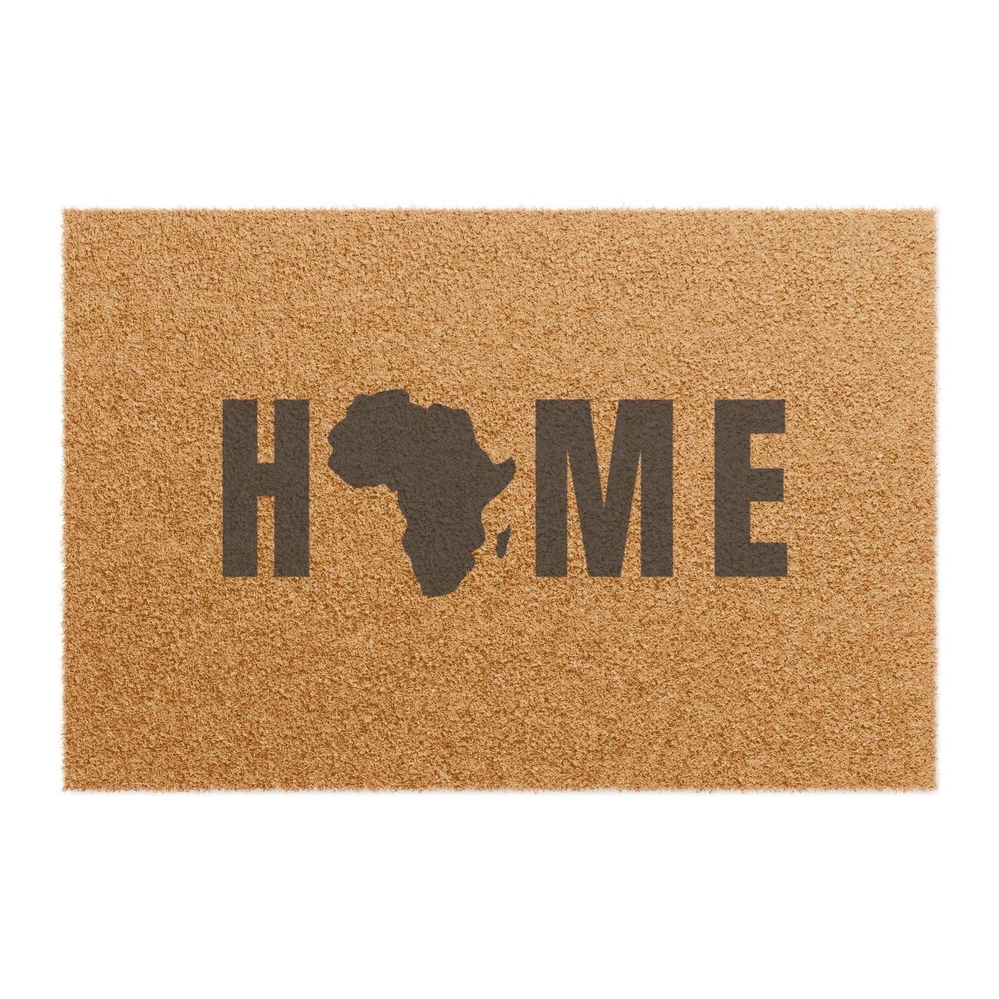Africa Is Home Doormat - Welcome Mat with African Continent Design