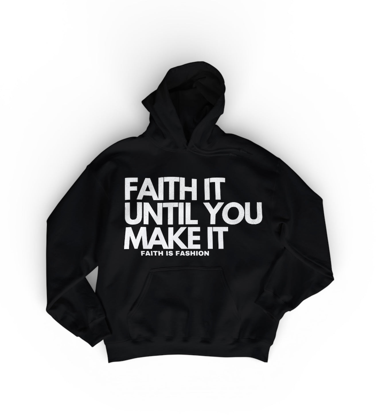 Faith It Until You Make It-Navy Hoodie