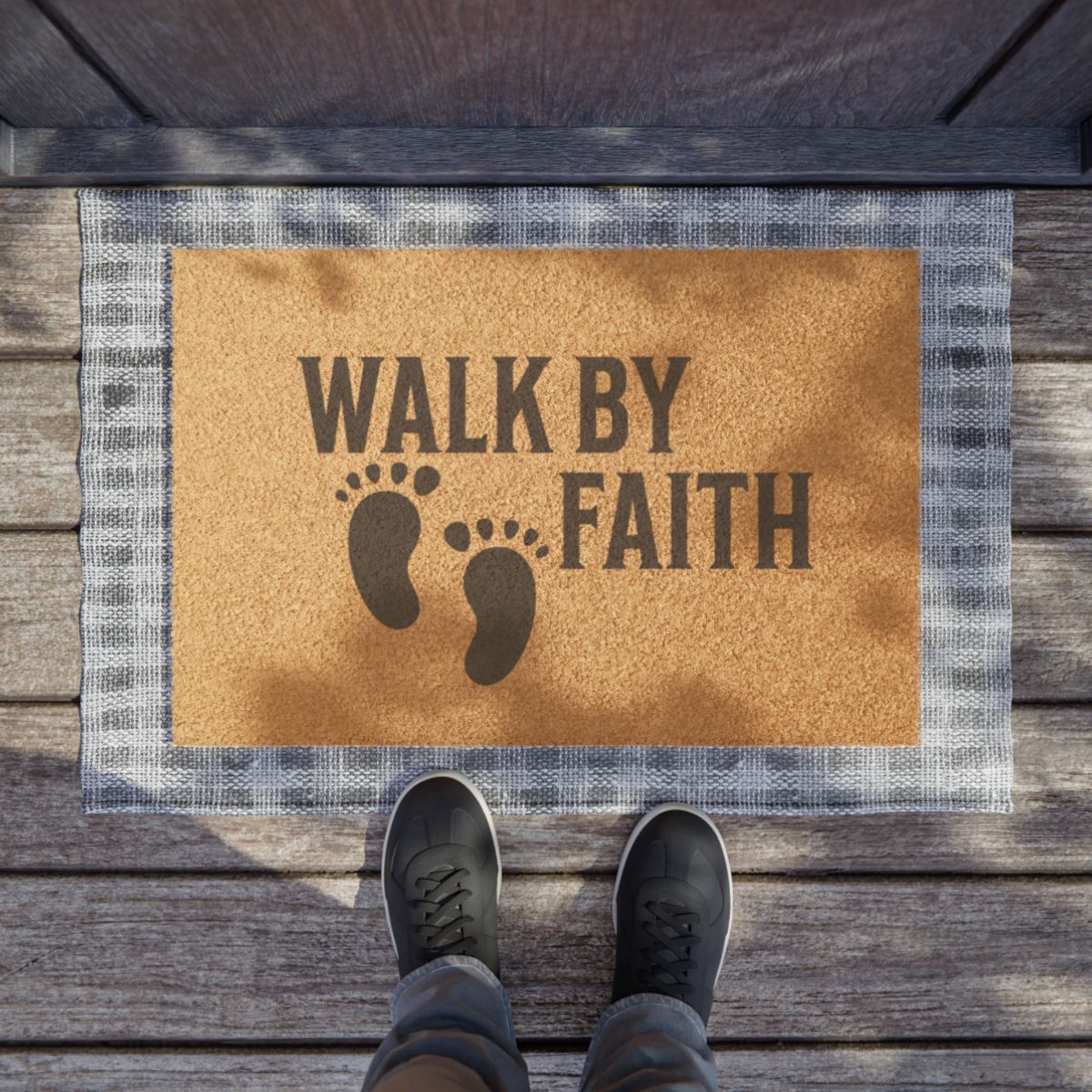 Walk By Faith-Doormat