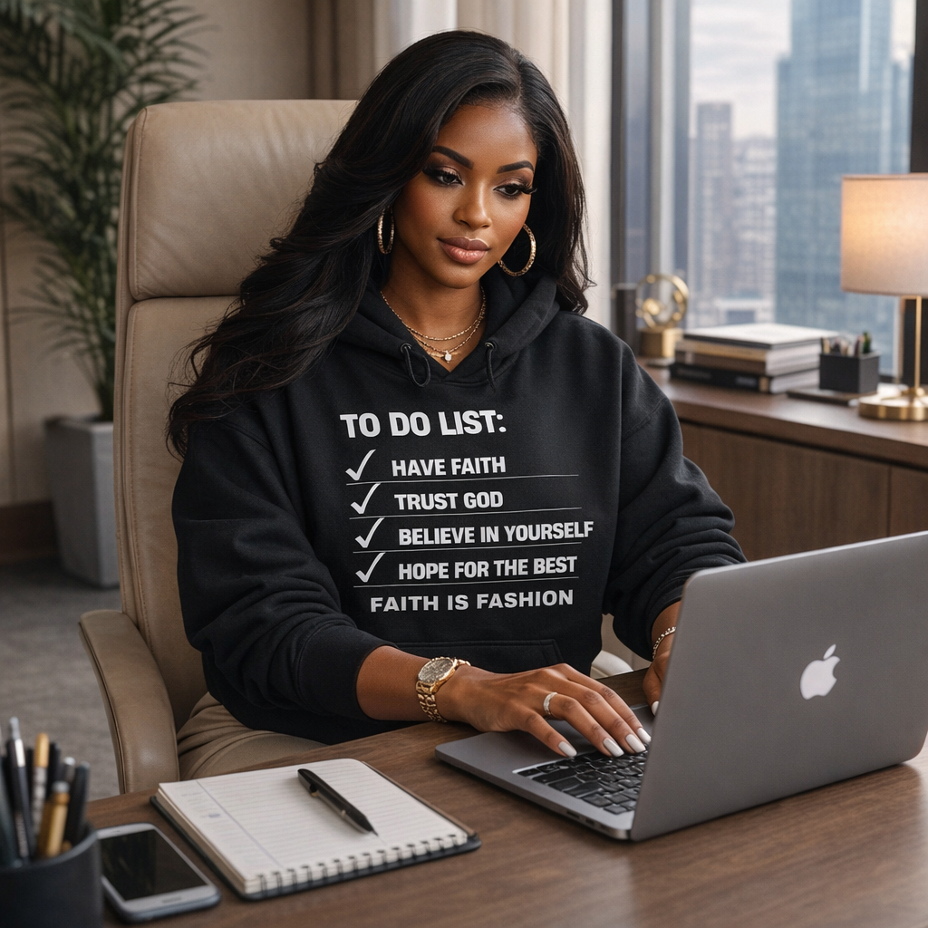 To Do List Faith Hoodie