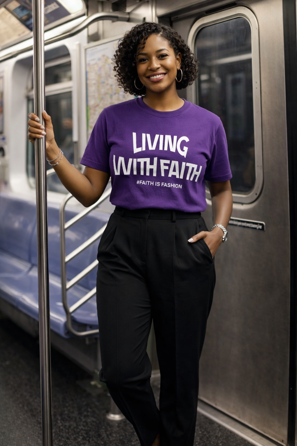 Living With Faith-T-Shirt